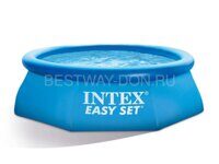 28106 Бассейн с надувным кольцом Intex 244х61 см